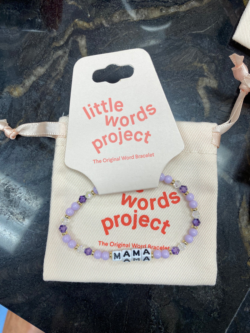 Little Words Project Mama Bracelet with Gift Pouch