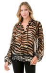 Mixed Animal Print Long Sleeve