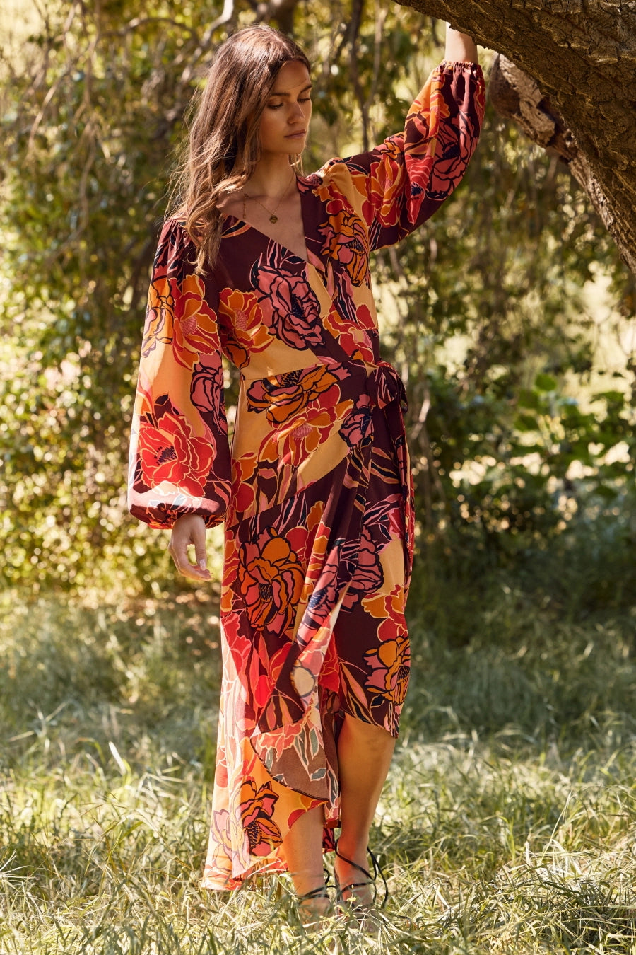 Floral Wrap Dress