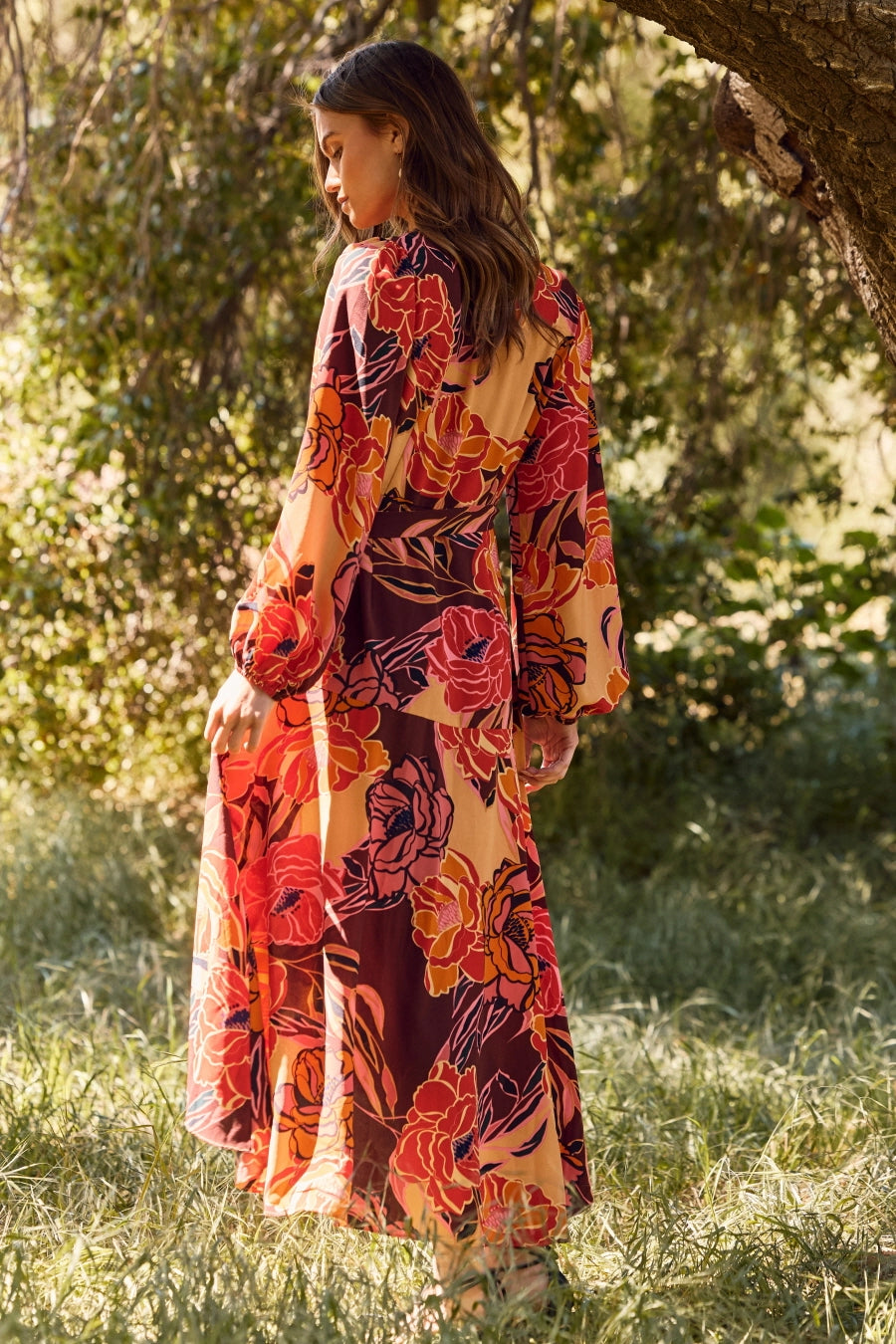 Floral Wrap Dress
