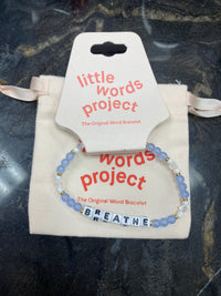 Little Words Project Breathe Bracelet with Gift Pouch