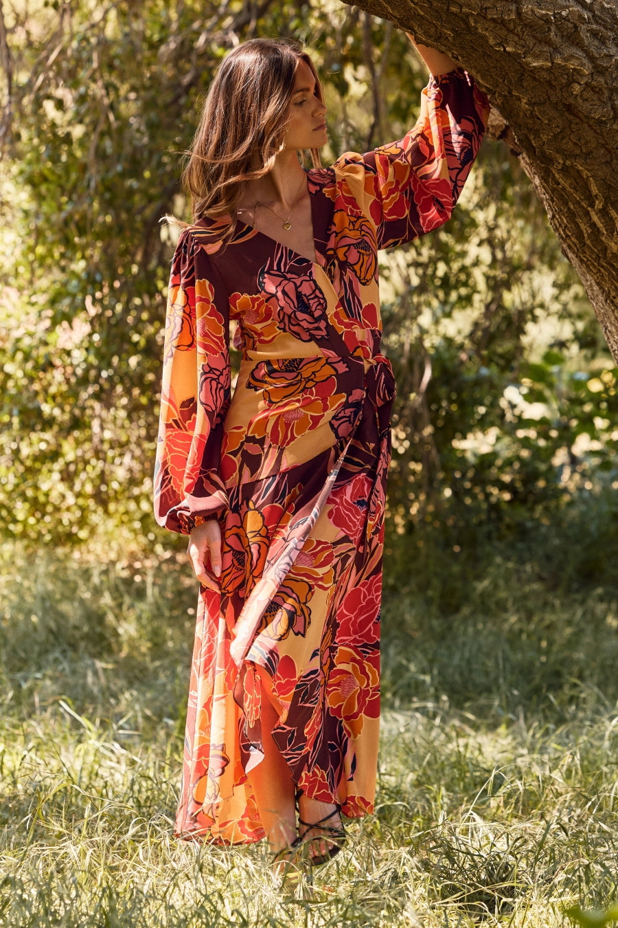 Floral Wrap Dress