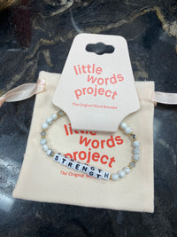 Little Words Project Strength Bracelet with Gift Pouch