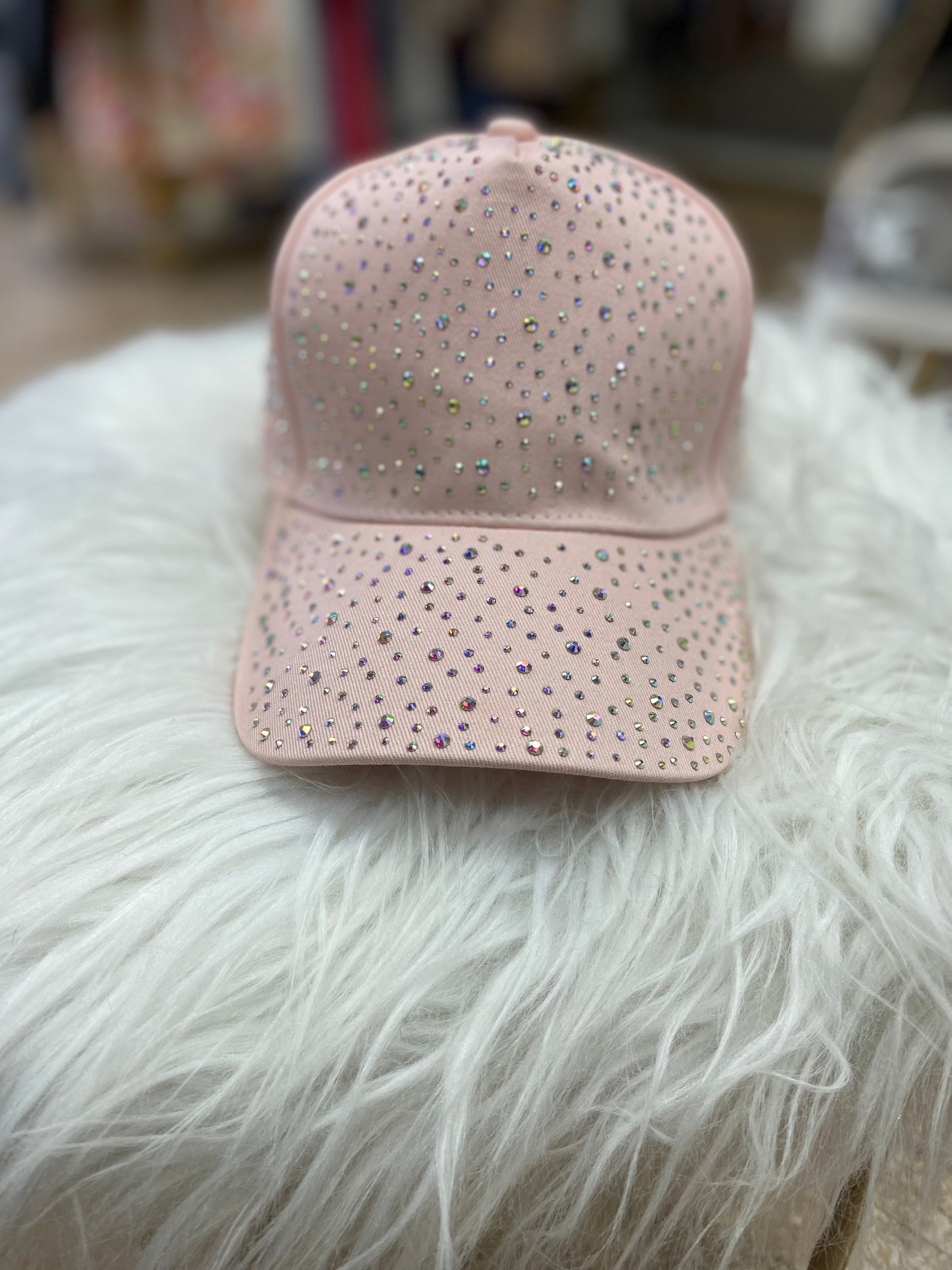 Pink Rhinestone Trucker Hat