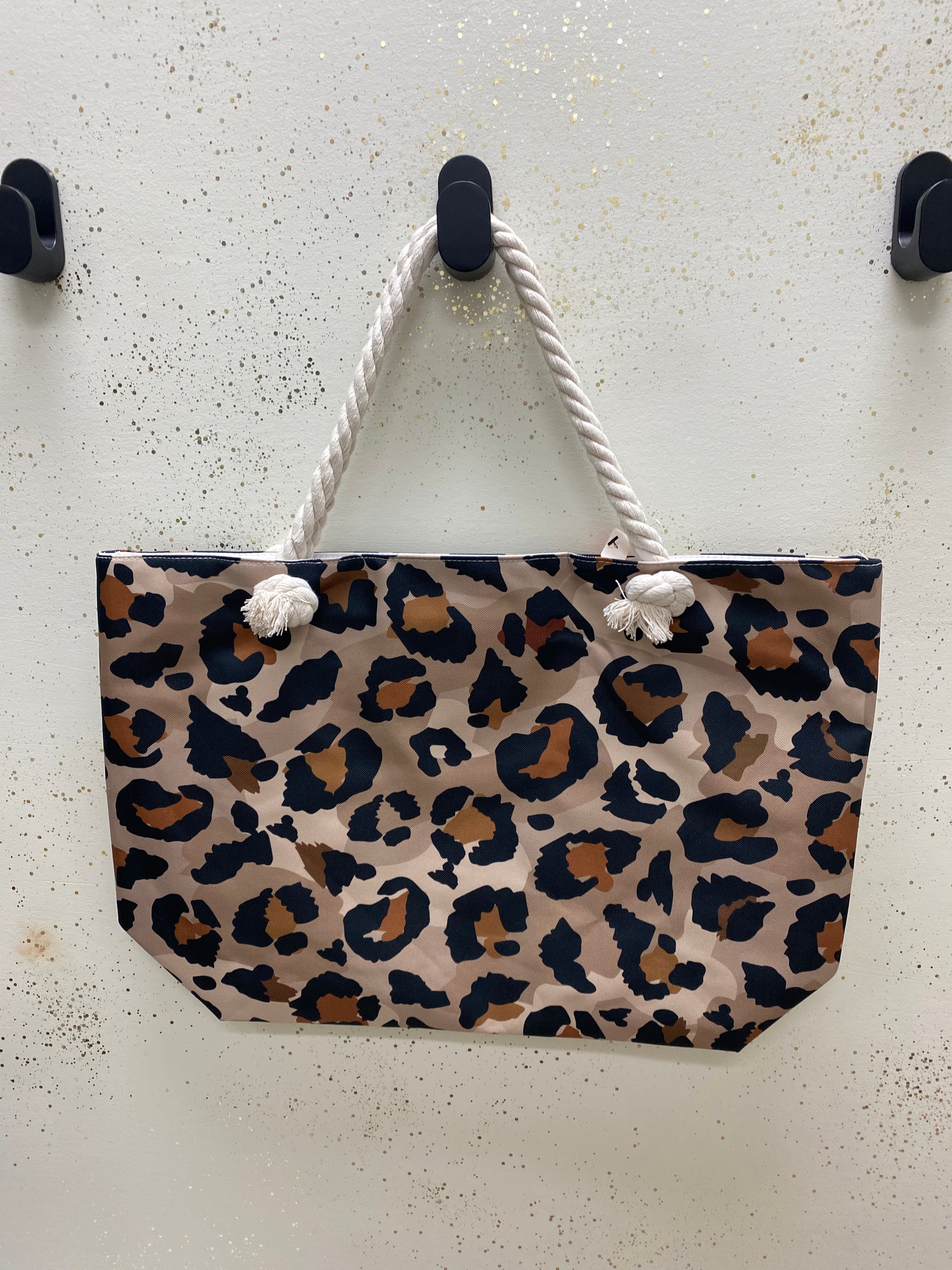 Brown Leopard Tote