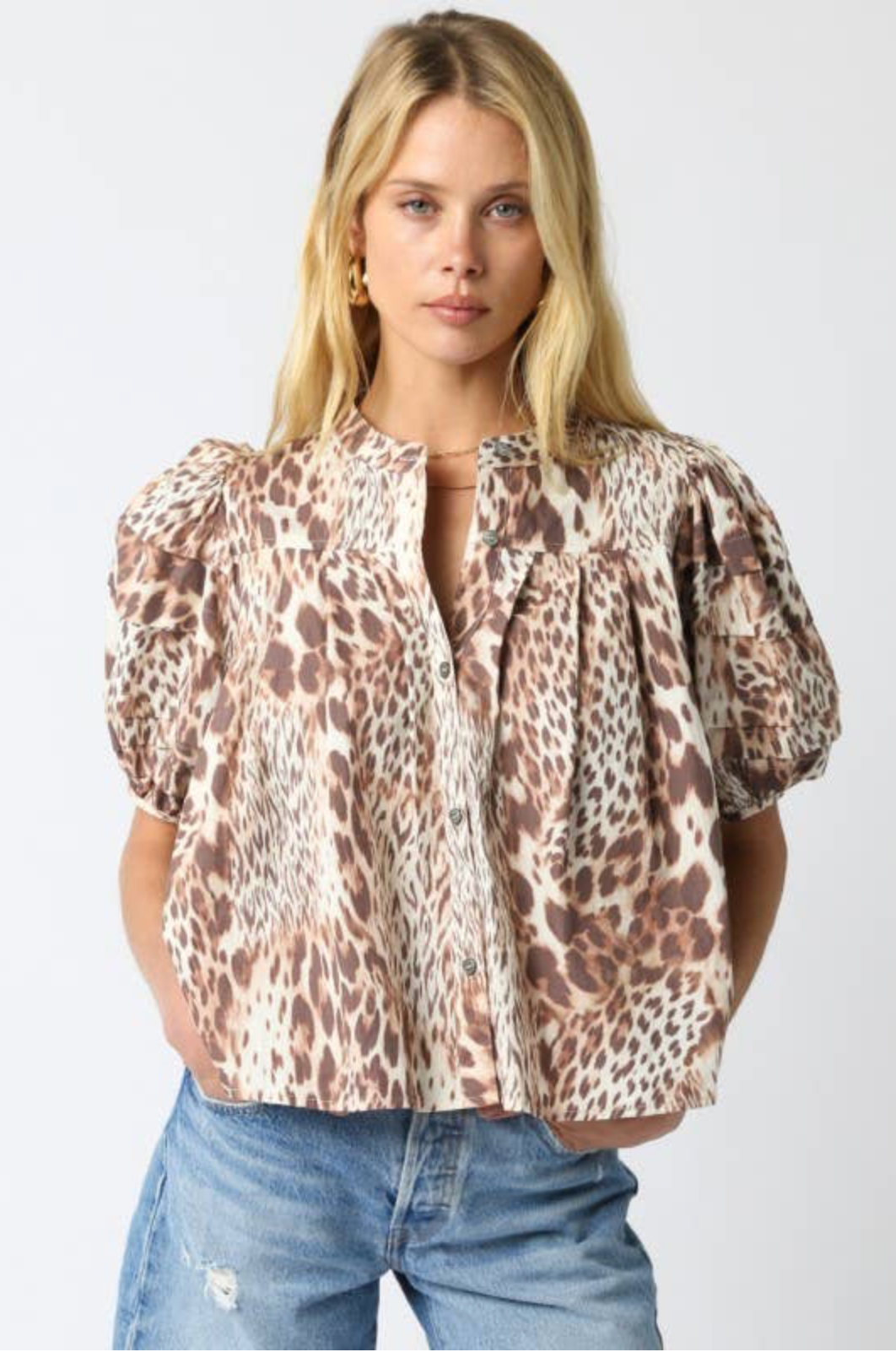 Melisa Leopard Top