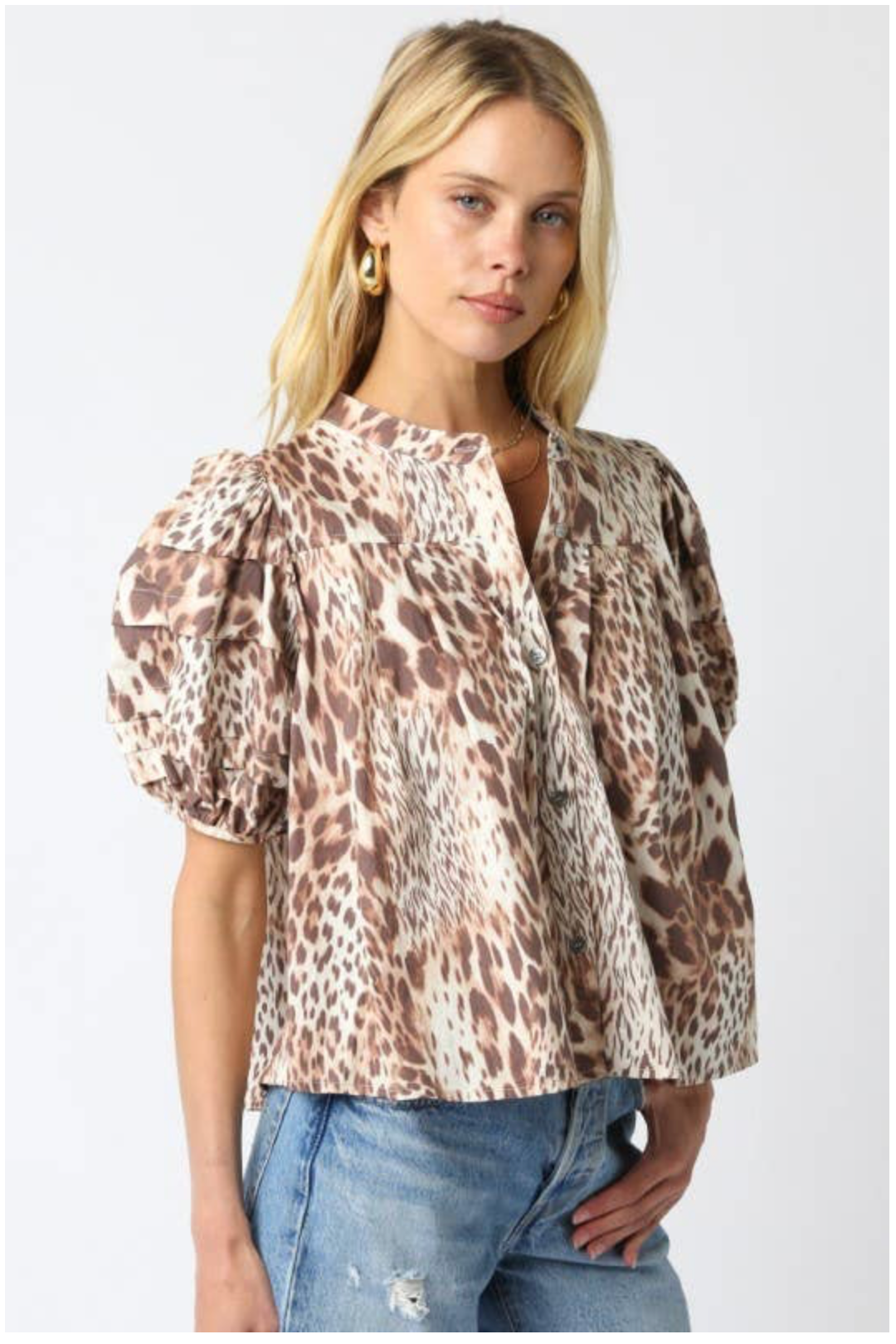 Melisa Leopard Top