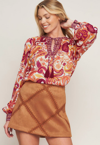 Paisley Woven Top