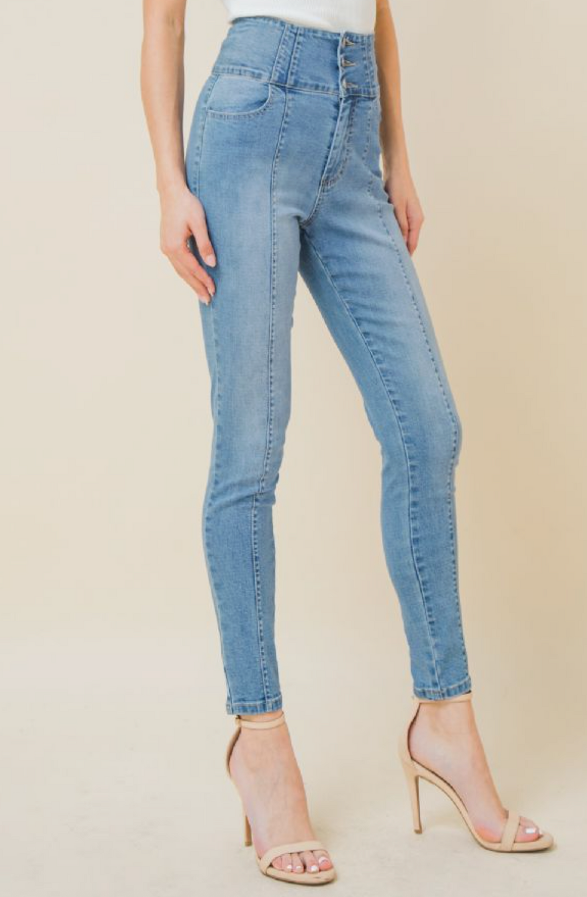 Light Denim Skinny Jeans