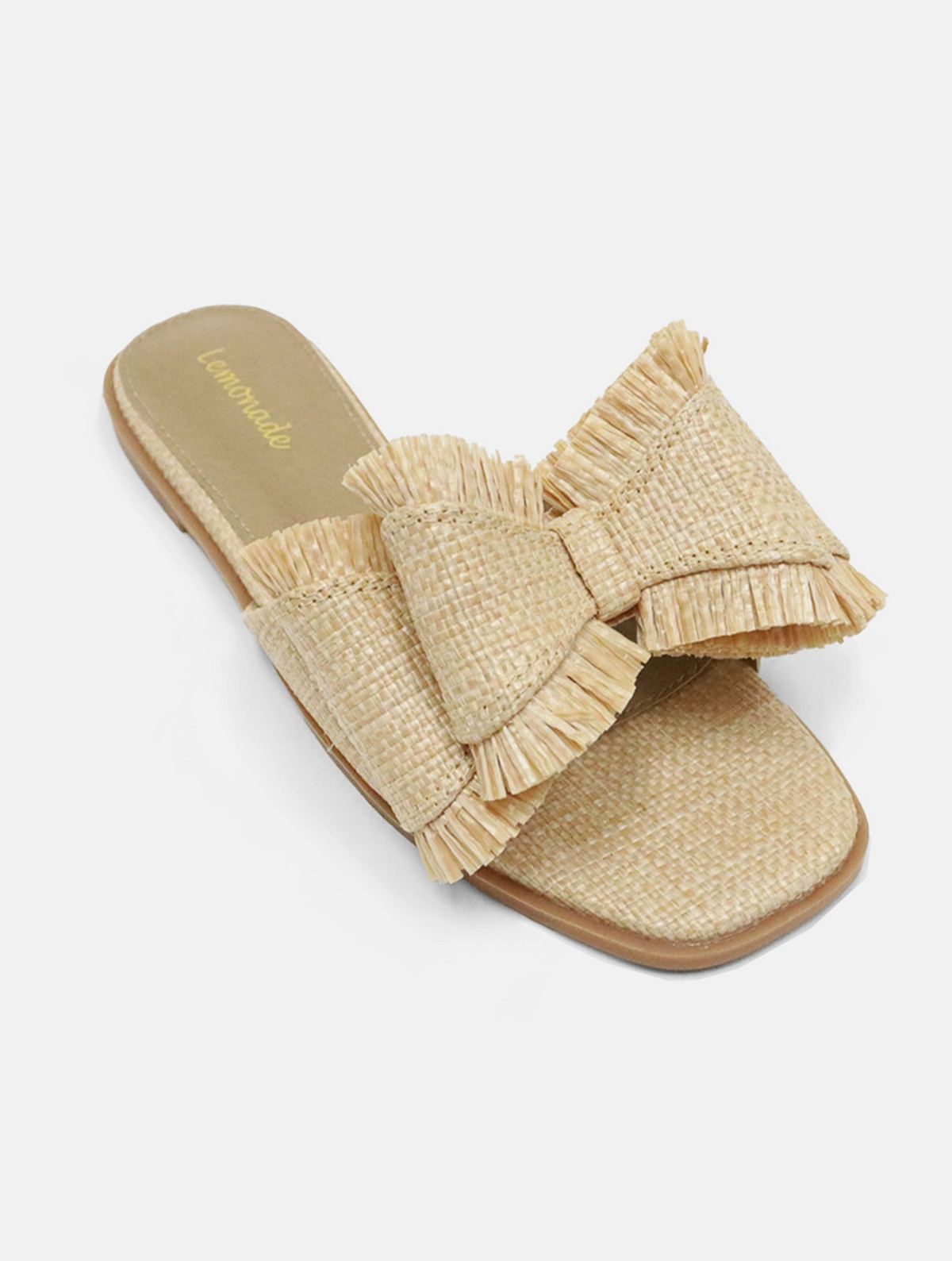 Raffia Bow Sandals