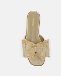 Raffia Bow Sandals