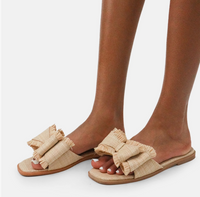Raffia Bow Sandals