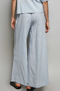 Sky Blue Floral Pants
