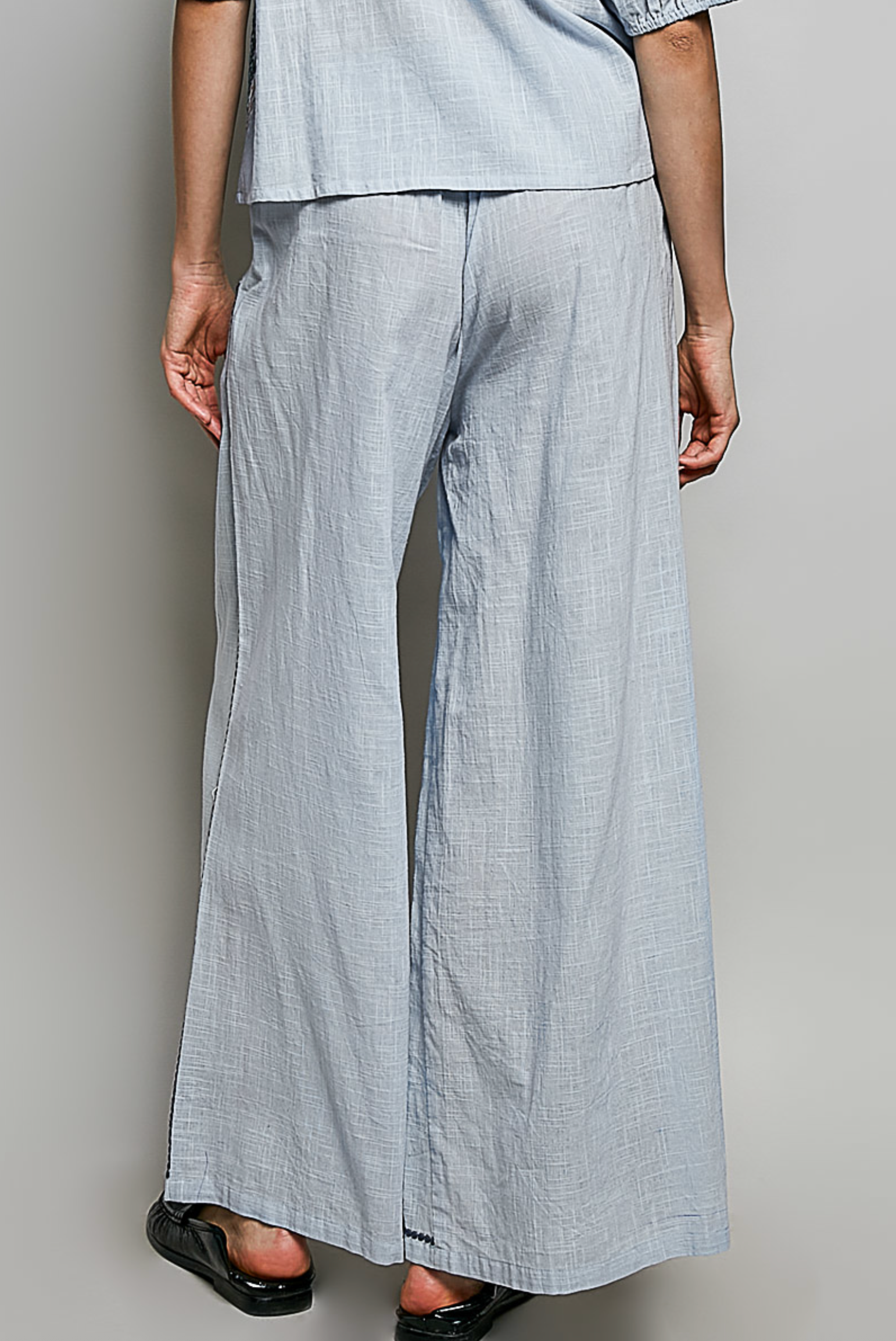 Sky Blue Floral Pants