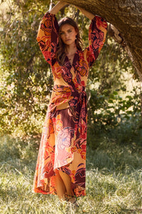 Floral Wrap Dress
