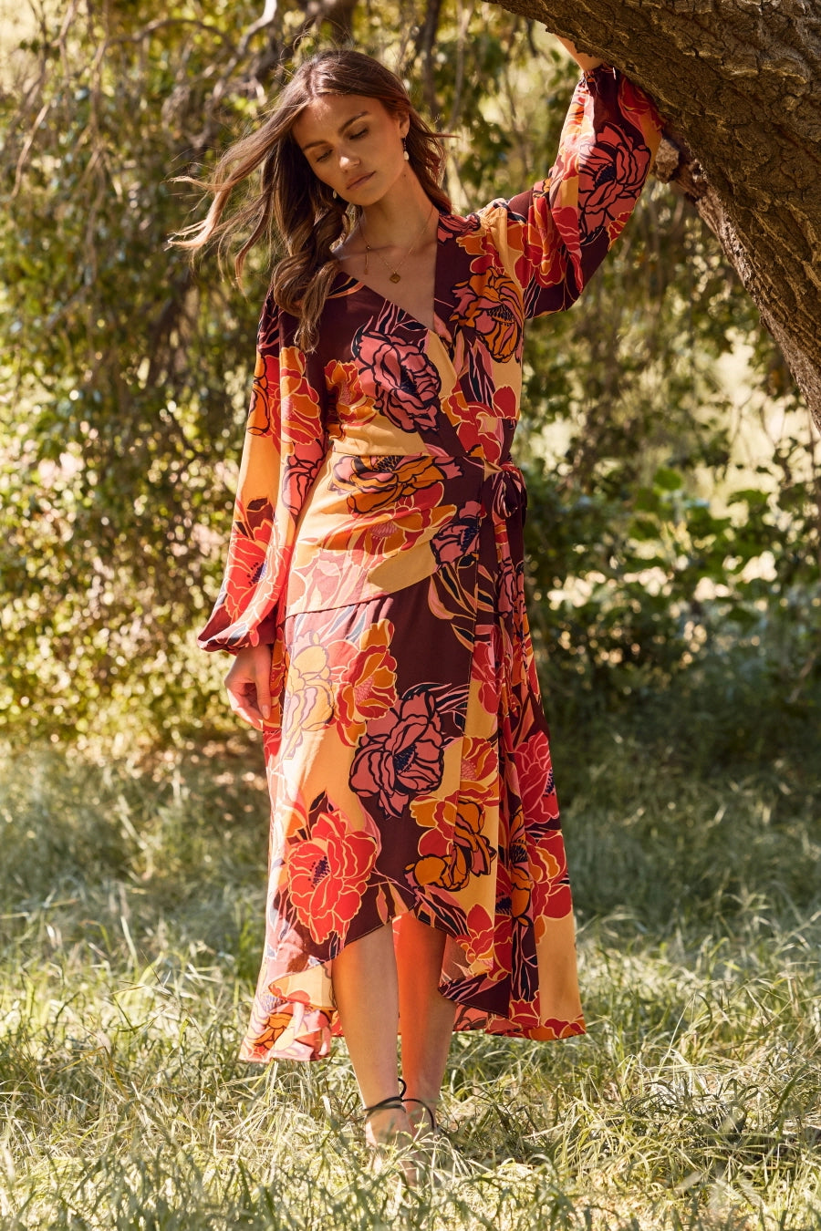 Floral Wrap Dress