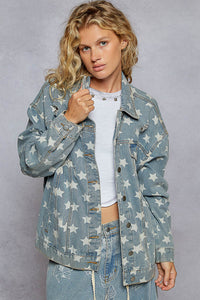 POL Denim Star Shacket