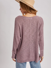Rose Reverse Seam Sweater