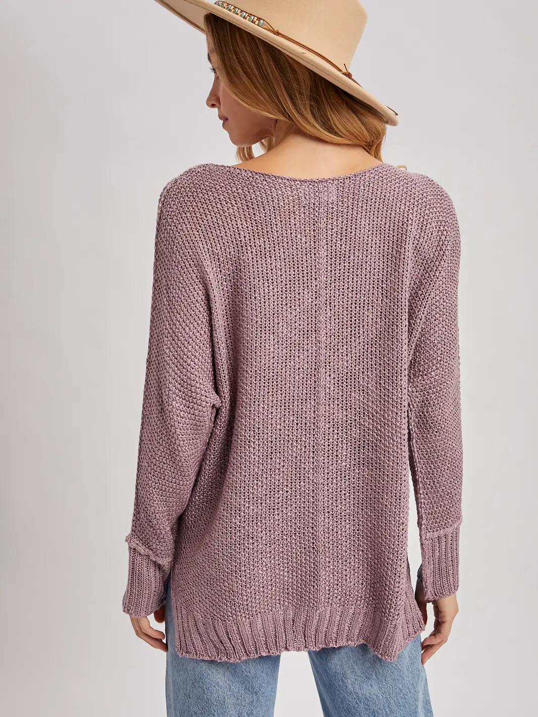 Rose Reverse Seam Sweater