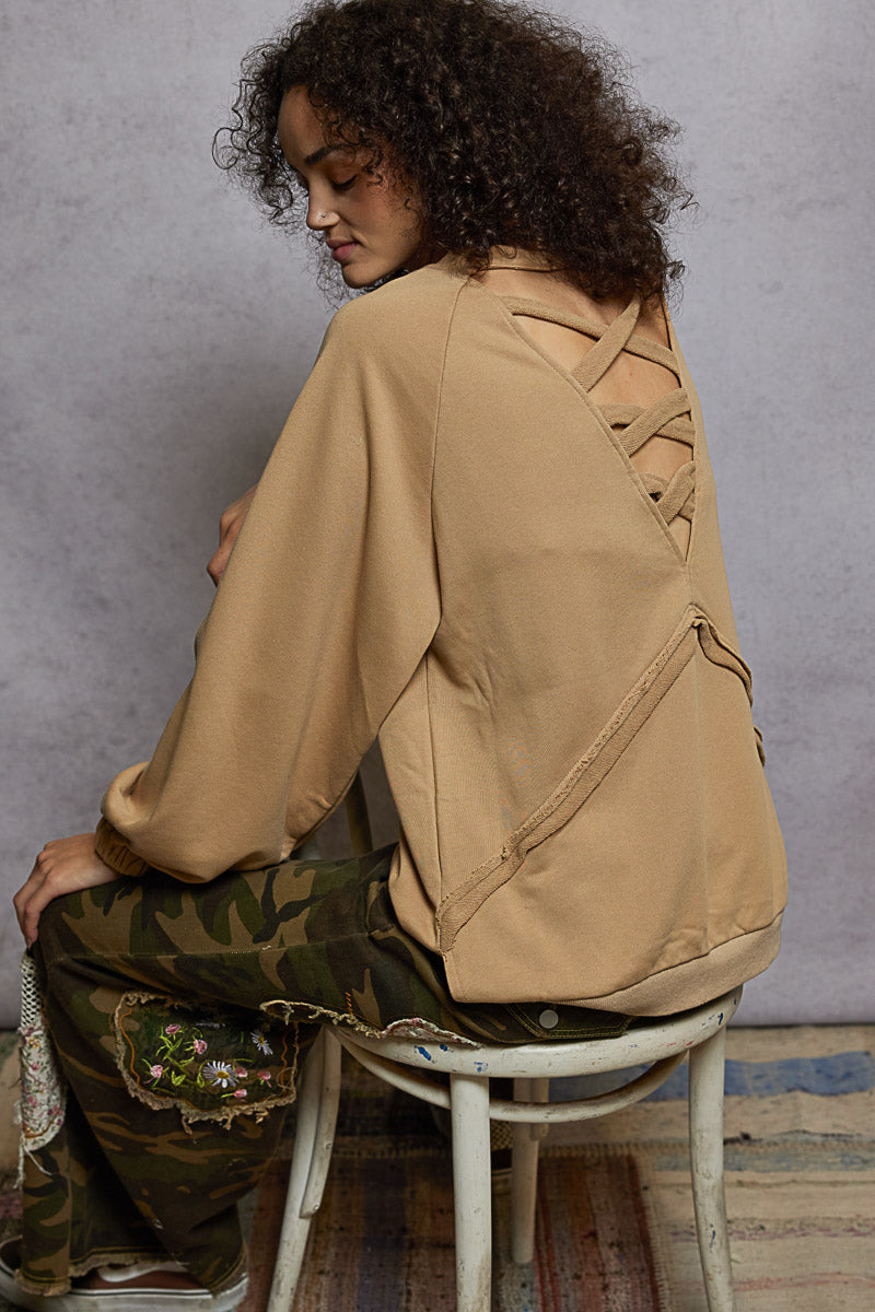 POL Criss Cross Sweatshirt