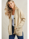 Oatmeal Button Down Cardigan