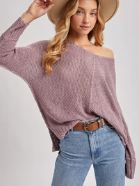 Rose Reverse Seam Sweater