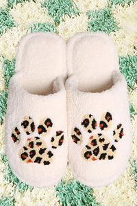 Leopard Paw Slippers