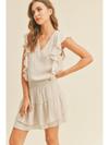 Ecru Ruffle Dress