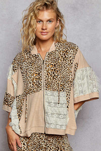 Leopard POL Lace Hoodie