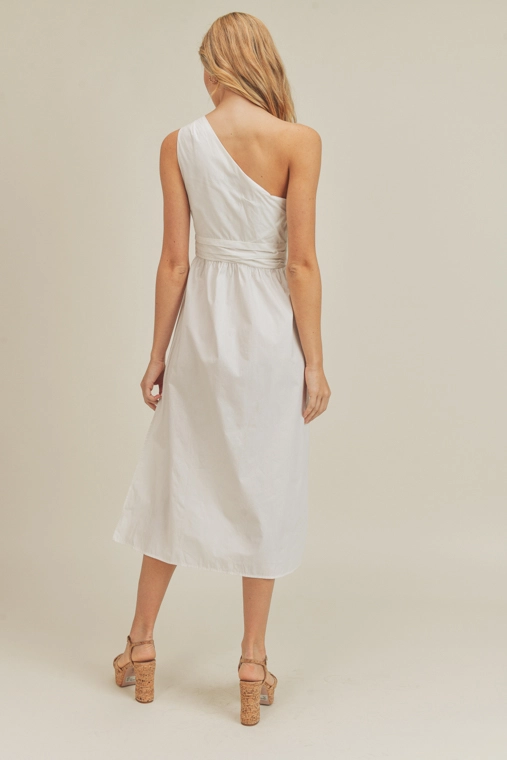 White One Shoulder Dress