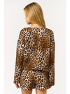 Quilted Leopard Cardigan
