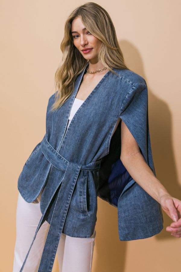 Denim Capelet