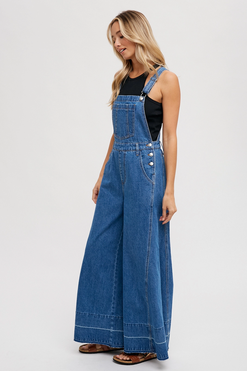 Wide Leg Overalls