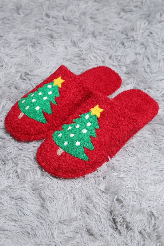 Christmas Tree Slippers