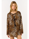 Quilted Leopard Cardigan