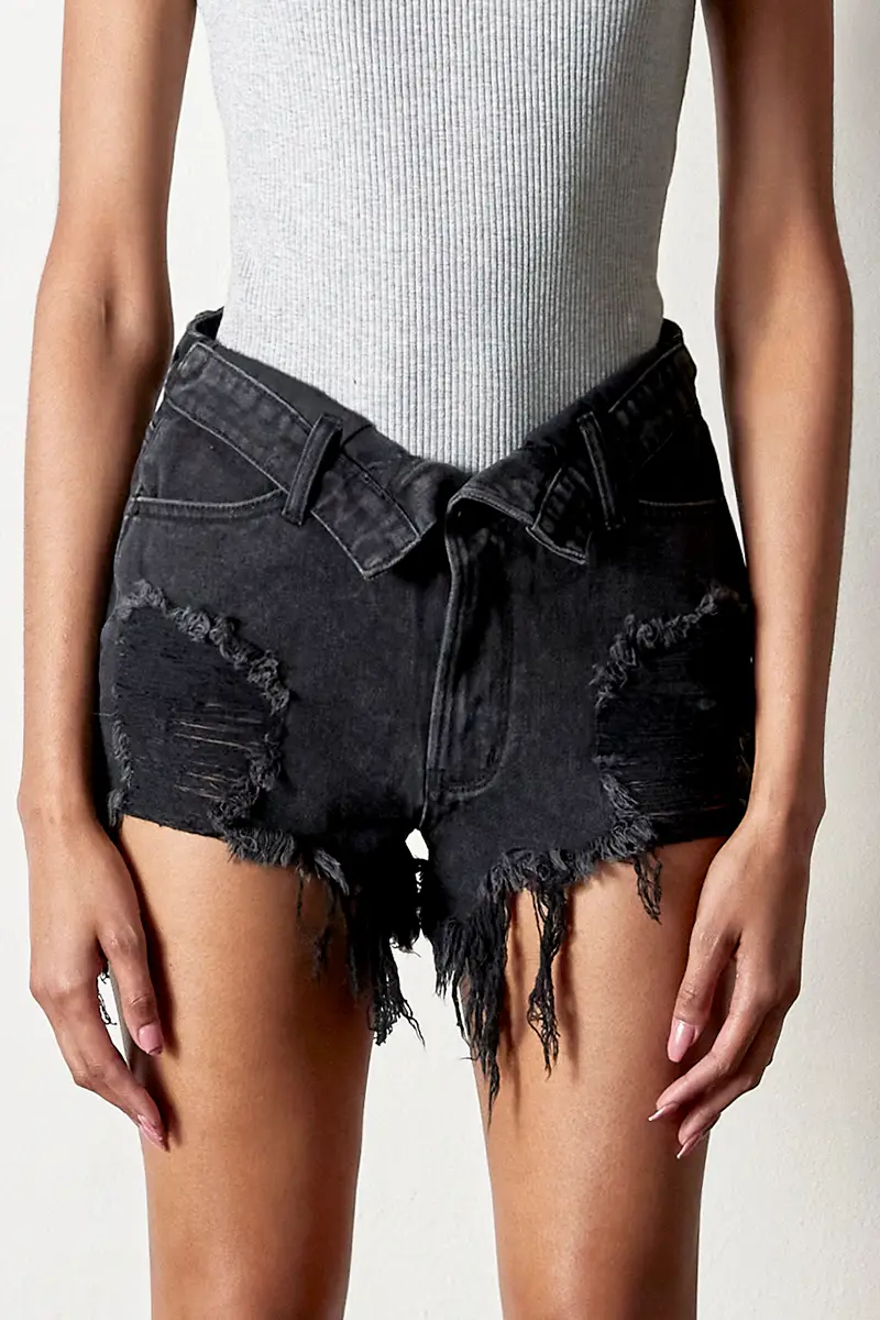 Copy of black criss cross shorts