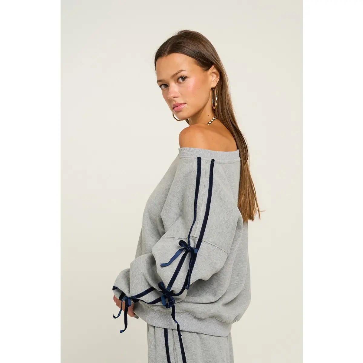 Bow Sleeve Sweatshirt