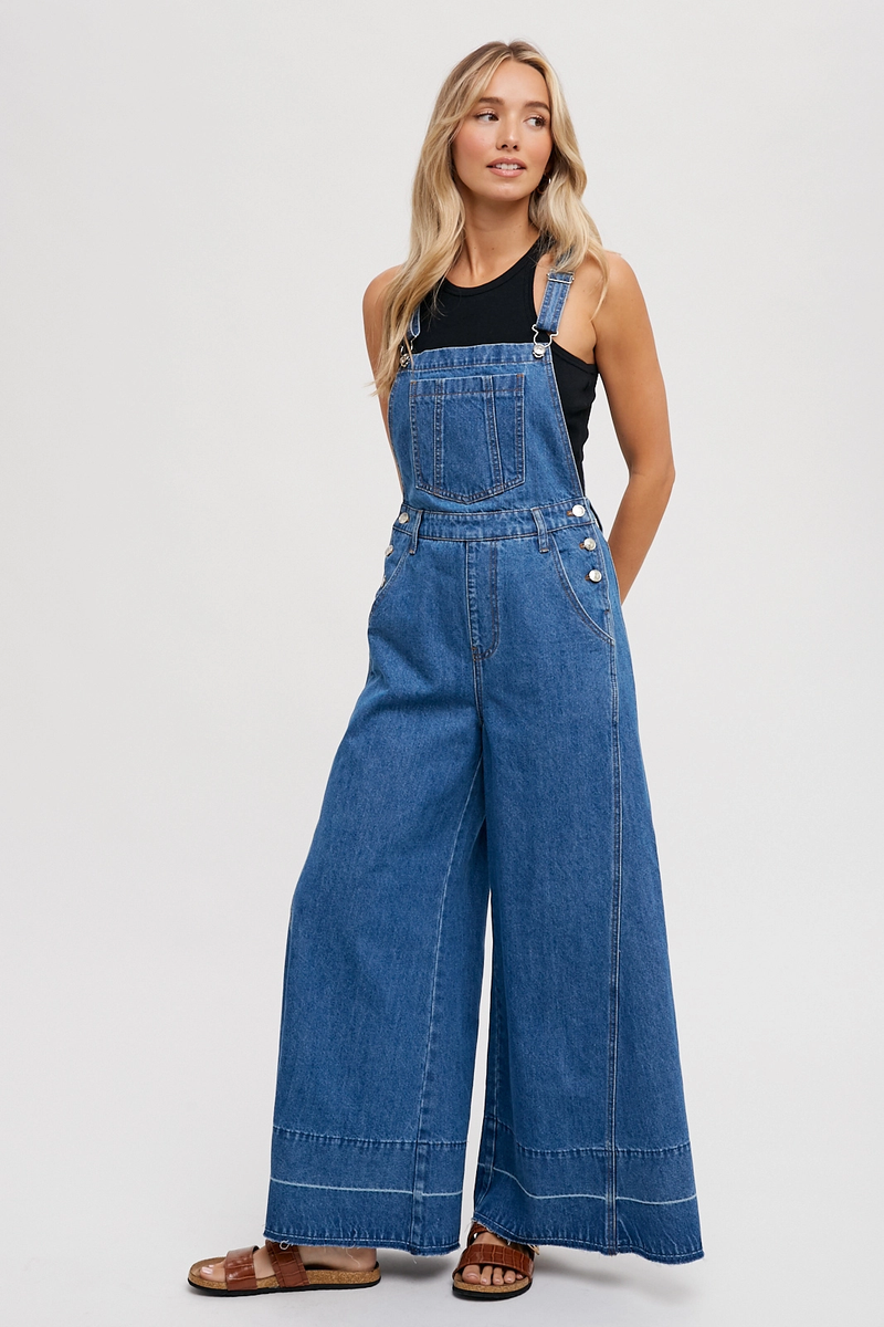 Wide Leg Overalls
