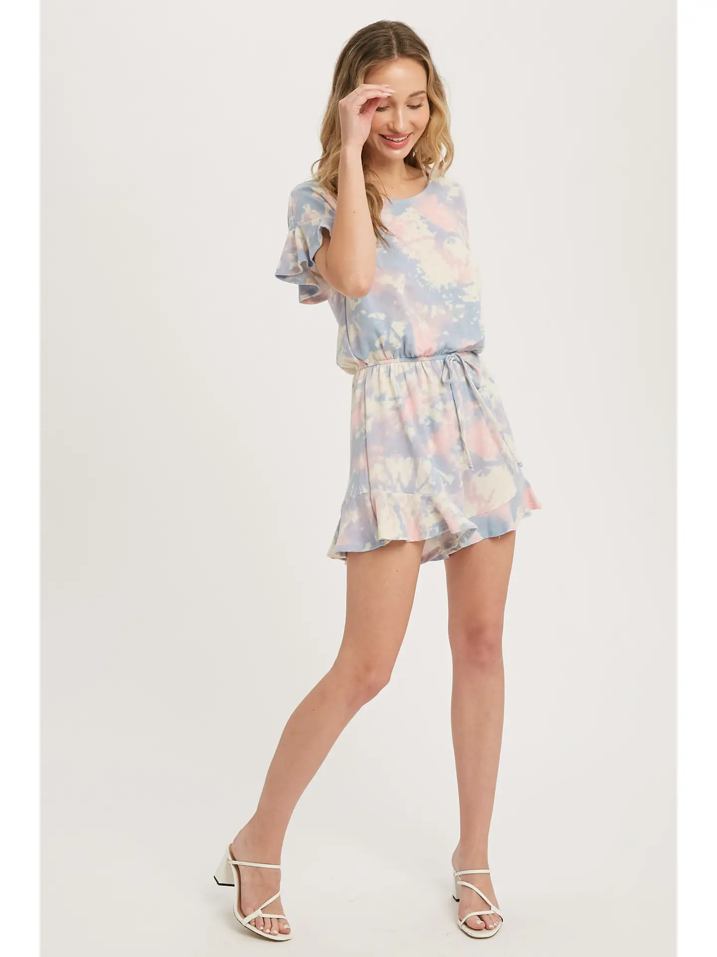 Tie Dye Terry Romper