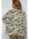 POL Distressed Camo Jacket