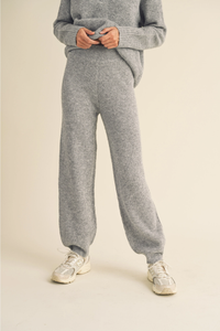 Grey Waffle Sweater Joggers