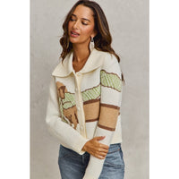 Dachshund with scarf cardigan