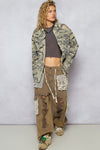 POL Distressed Camo Jacket