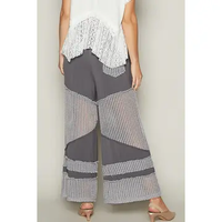 Grey pol mesh pants