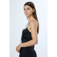 Black Ivory Lace Cami
