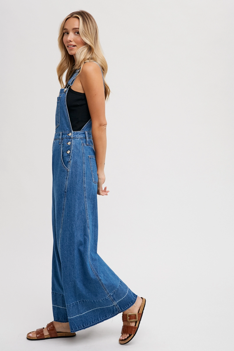 Wide Leg Overalls