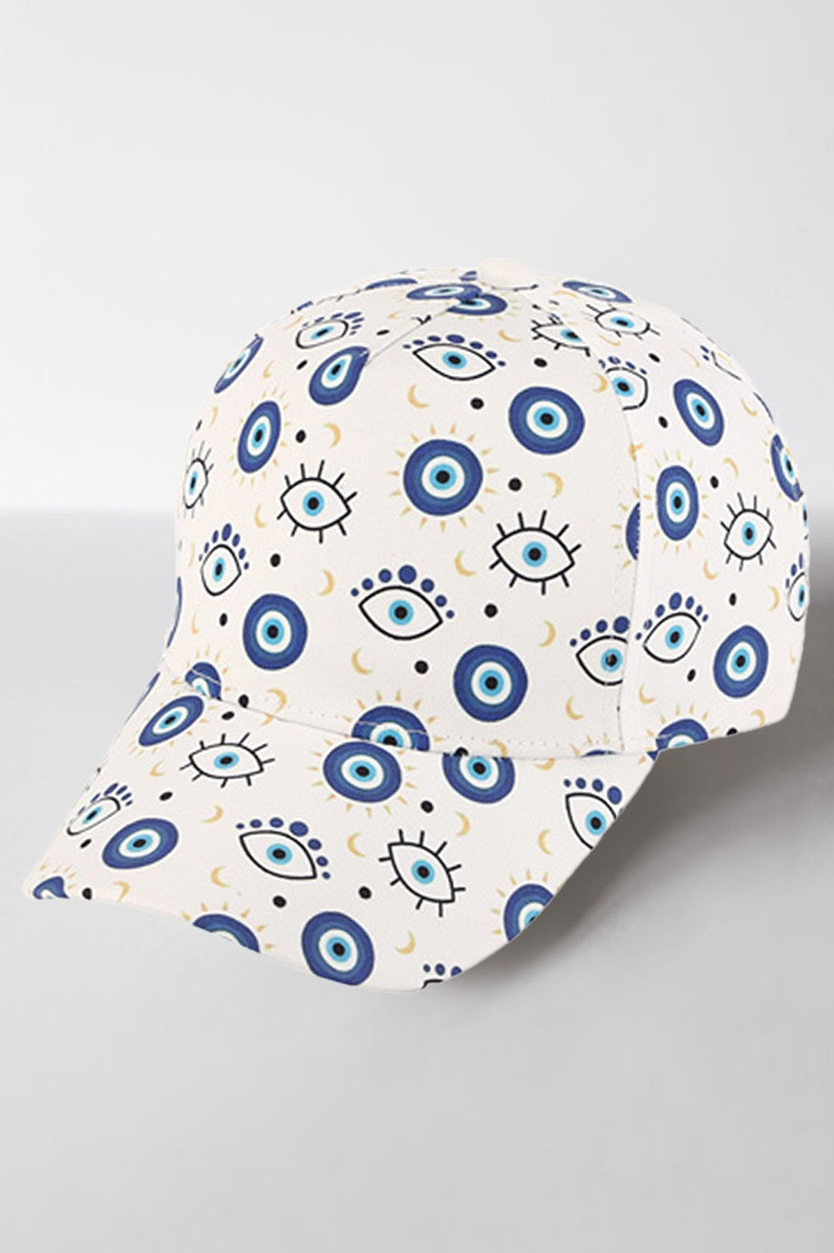 White Evil Eye Baseball Hat