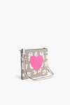 Geometric Heart Clutch Crossbody