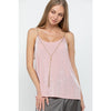 Blush Tank with Gold Chain