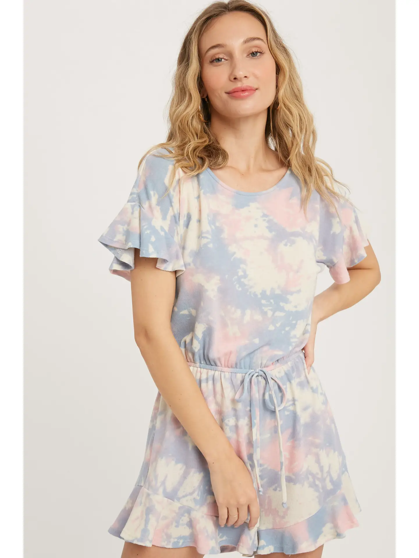 Tie Dye Terry Romper